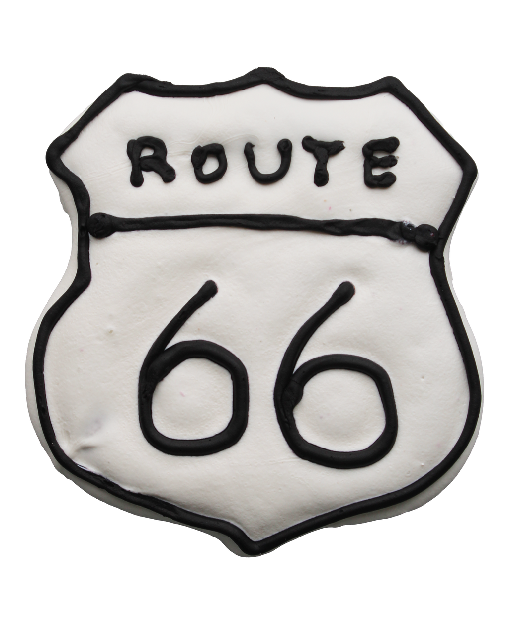 Route 66 Dog Cookie in gift packaging