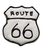 Route 66 Dog Cookie in gift packaging