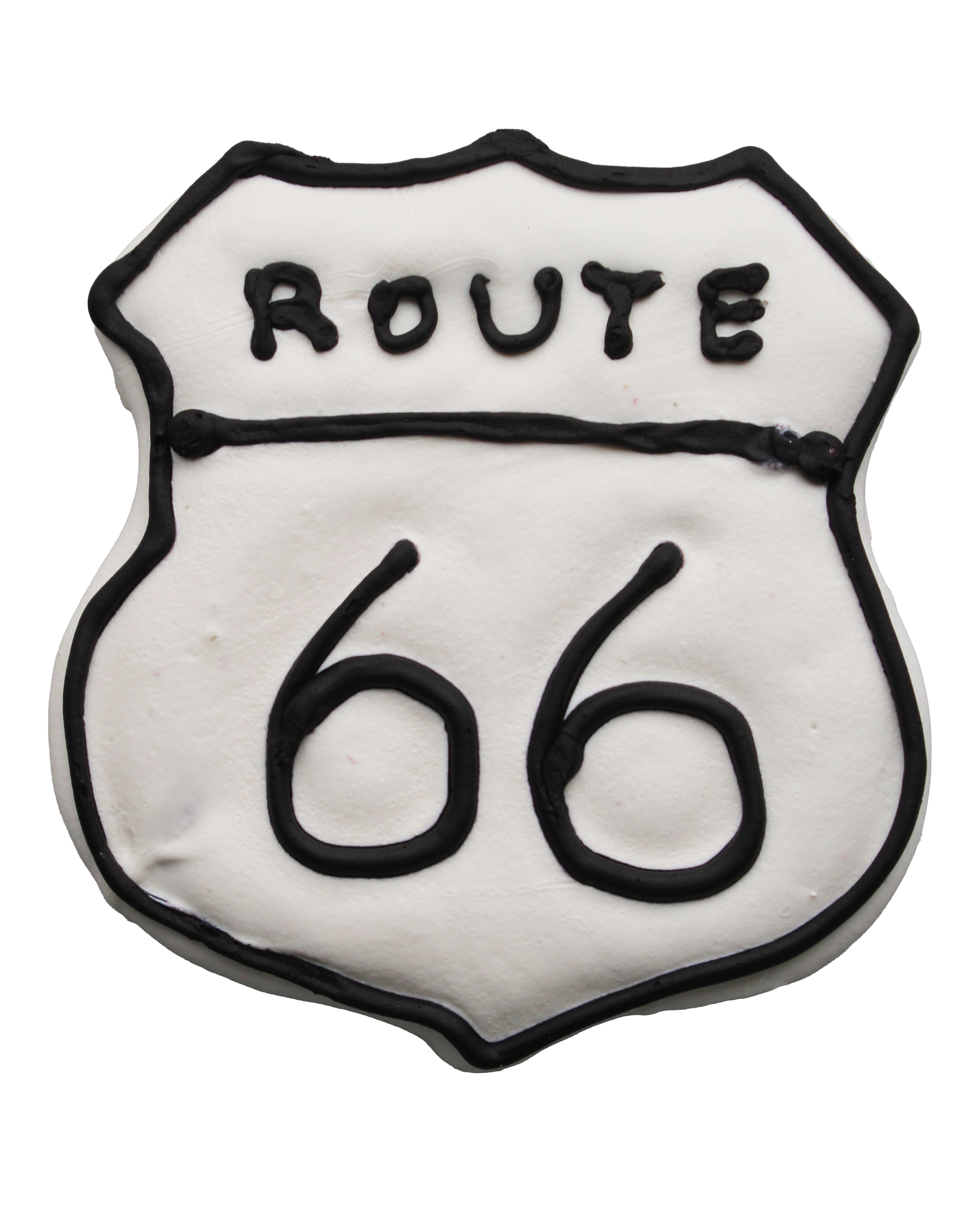 Route 66 Dog Cookie in gift packaging